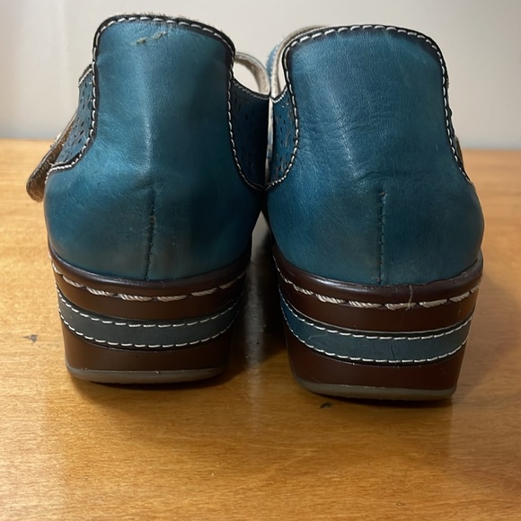 Women's teal L’Artiste by Spring Step Mamata Mary Jane clog. Size 37 - Picture 4 of 9